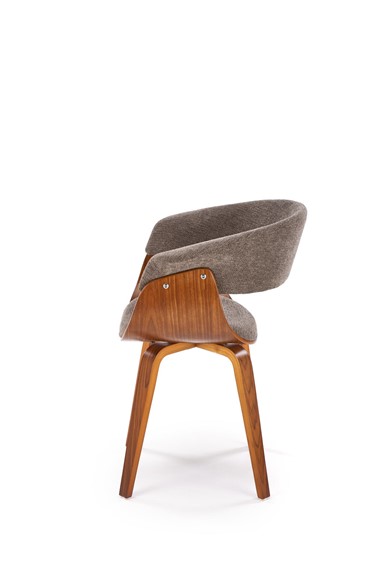 Krzesło K545 Popielaty/Orzechowy