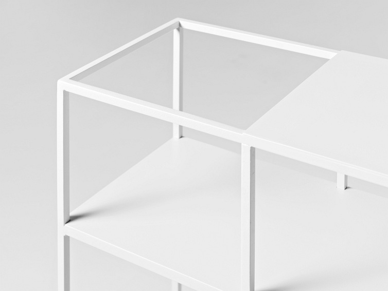 Konsola SENSO FLOWER METAL L 120x25 Biały