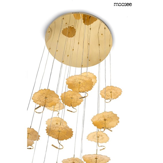 Lampa Wisząca LEAFS DISC Złoty