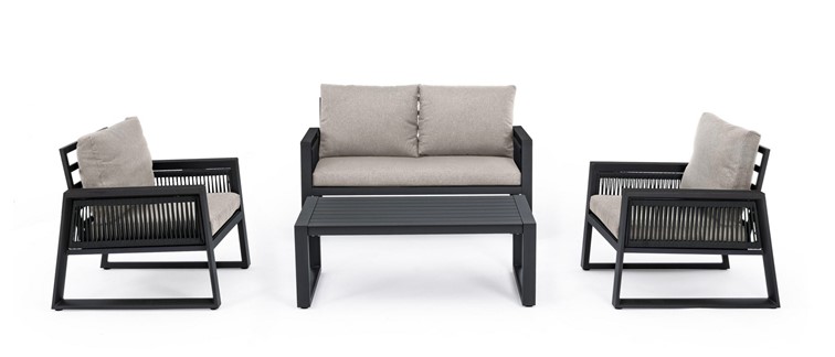 Zestaw Mebli Ogrodowych CAPTIVA Antracyt