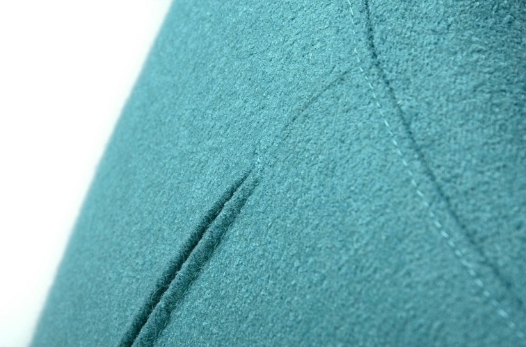 Fotel EGG Szeroki Turkusowy