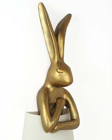 Lampa Podłogowa RABBIT 150 cm Biała/Złota
