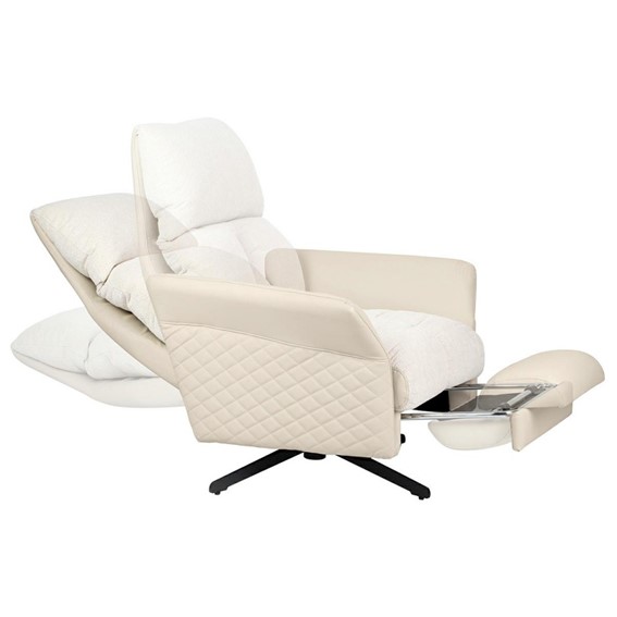 Fotel Obrotowy RELAX Beżowy/Czarny