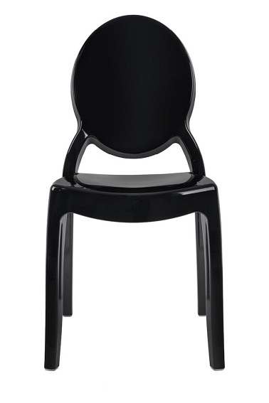 Krzesło ELIZABETH Czarny/Poliwęglan