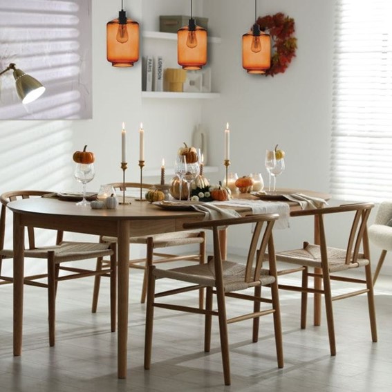 Lampa Wisząca INVERNO 1B Czarny/Brązowy