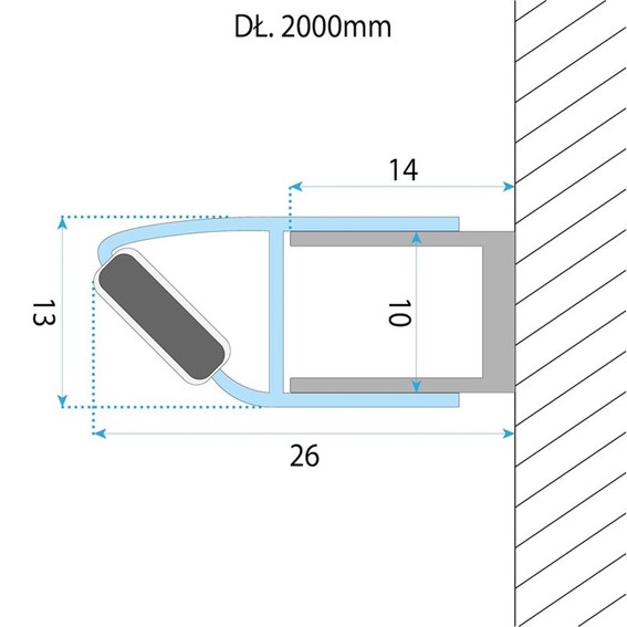 Listwa Magnetyczna ATLAS Złoty