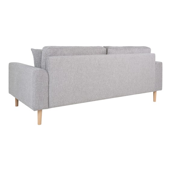 Sofa Trzyosobowa LIDO Jasny Szary/Naturalny