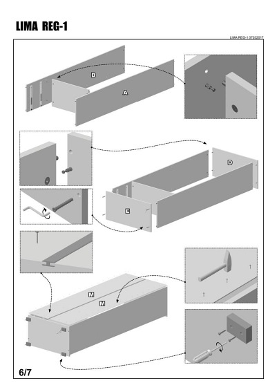 Regał LIMA REG1 Dąb Sonoma