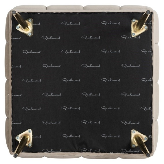 Pufa HUXLEY KHAKI - Beżowy/Złoty