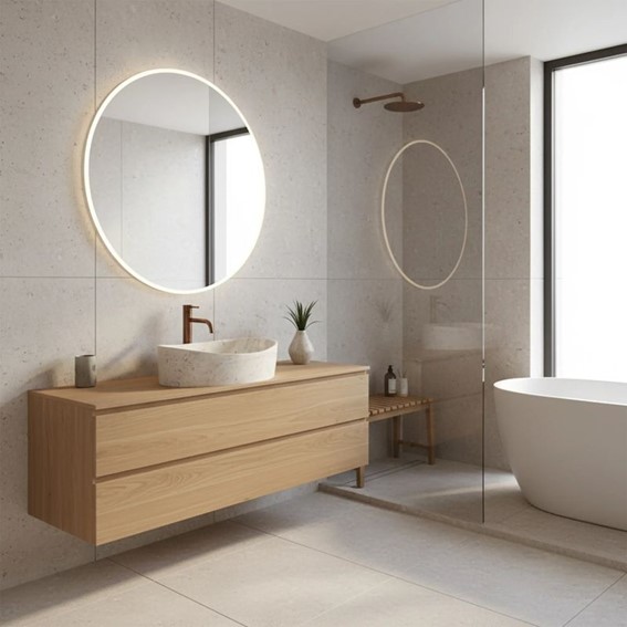 Umywalka Nablatowa DREAM Beżowy