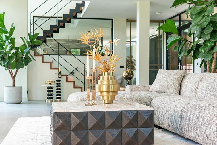 Stolik CLAREMONT 90x90cm Brązowy