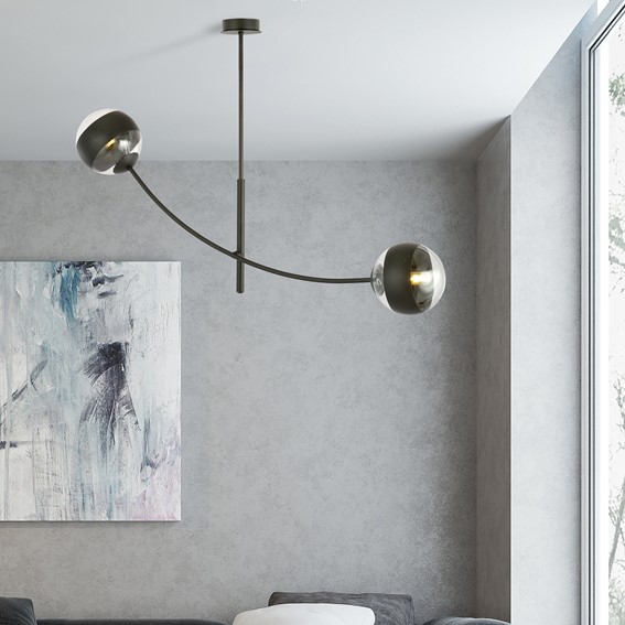 Lampa Wisząca HUNTER 2 STRIPE Czarny