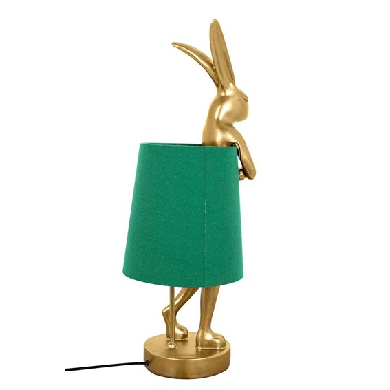 Lampa Stołowa RABBIT 68cm Złoty/Zielony