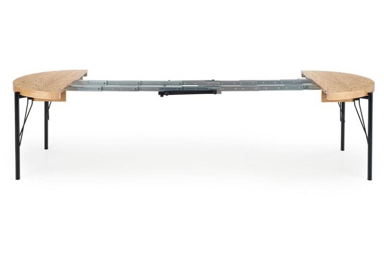 Stół Rozkładany Inferno 100(300)x100x76 Dąb/Czarny