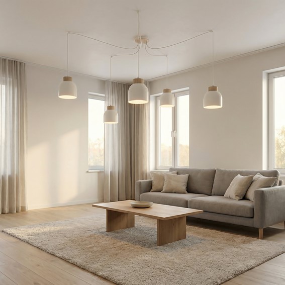 Lampa Wisząca KRU 5 Biały