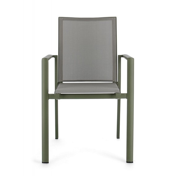 Krzesło Ogrodowe KONNOR Zielony/Szary