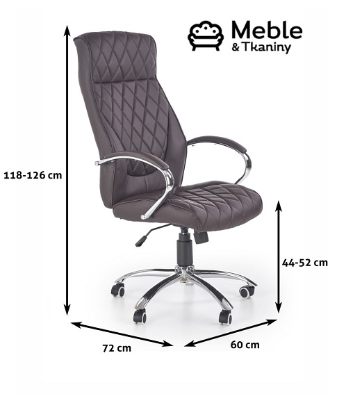 fotel gabinetowy HILTON czekoladowy