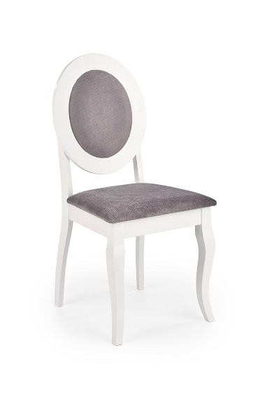 Krzesło BAROCK Biały/Popielaty