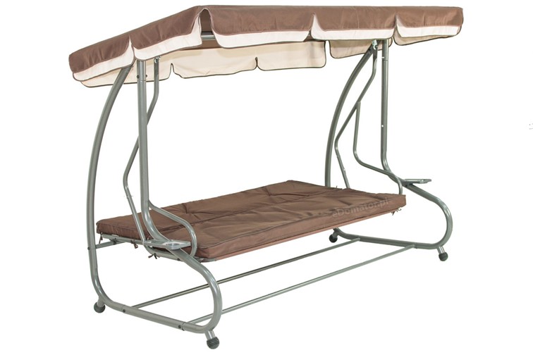 Huśtawka Ogrodowa Rozkładana GRACJA Brązowa