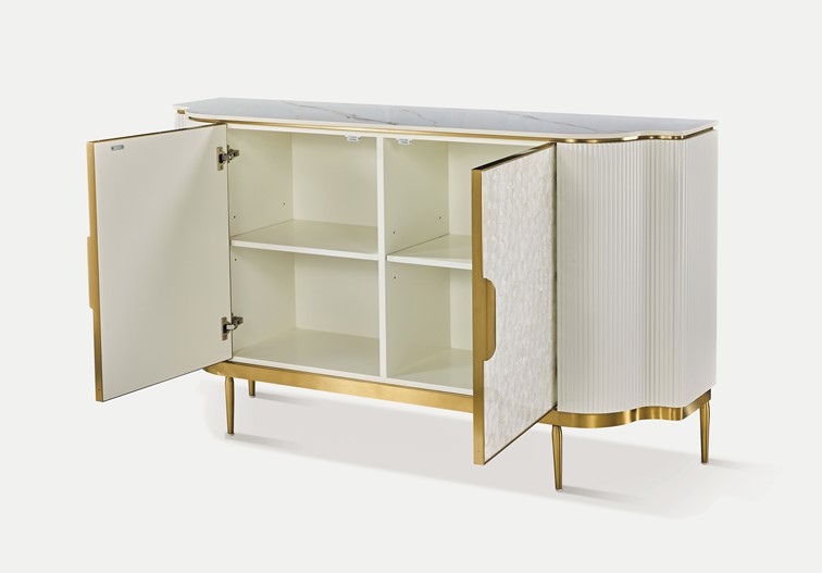 Komoda STILIG ST906C Beżowy/Złoty