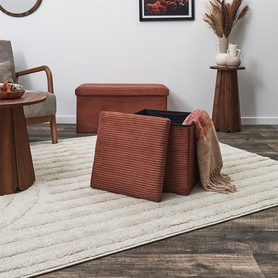 Pufa  VELS SCOTT Składana Teracotta