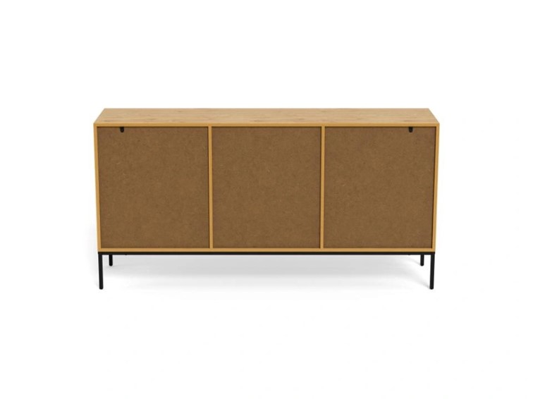 Komoda PALMDALE 158 cm Dąb Naturalny/Czarny