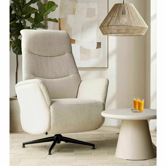 Fotel Rozkładany NESTOR RAVEN Jasny Beż