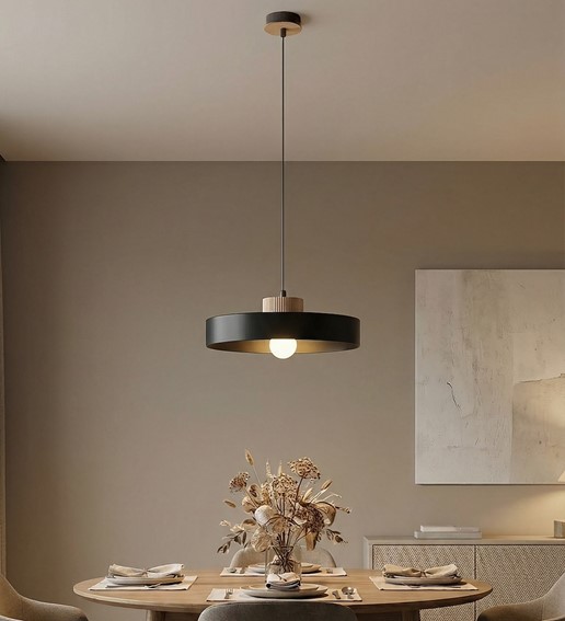 Lampa Wisząca KIVI 1L Czarny