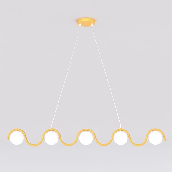 Lampa Wisząca SINUS 5 Pomarańczowy