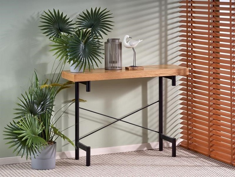 Konsolka INFERNO Dąb/Czarny