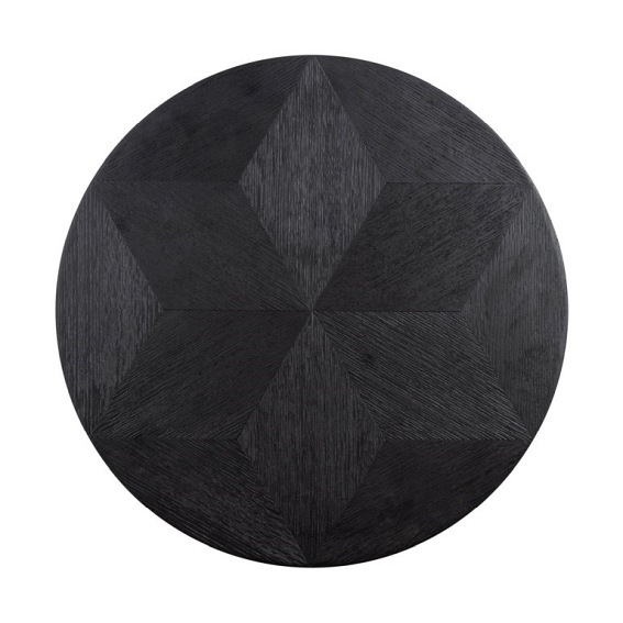 Stolik BLAX fi58,5 Czarny/Szary