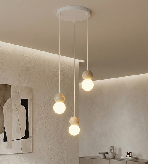 Lampa Wisząca LOOP 3 Biały