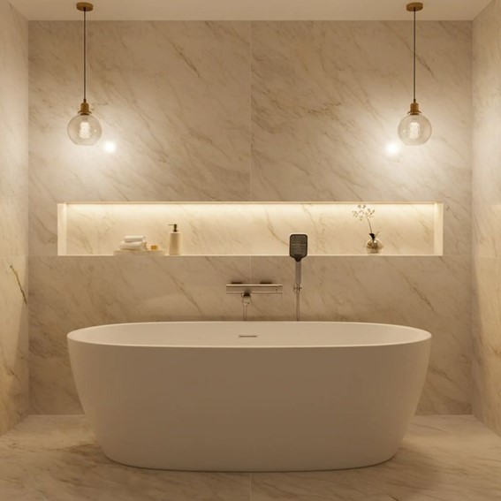 Bateria Wannowa ARLO Nikiel Szczotkowany