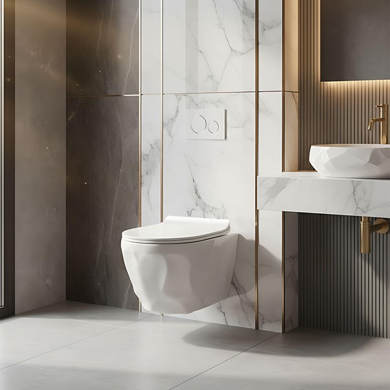 Misa WC Podwieszana GUSTAVO RIMLESS Biały