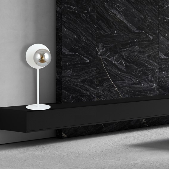 Lampa Biurkowa OSLO LN1 Biały/Grafitowy