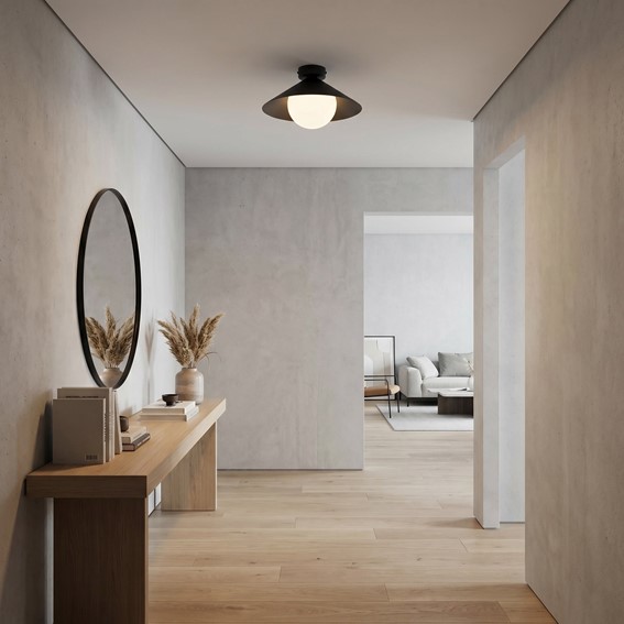 Lampa Sufitowa MONO 1S Czarny/Opal