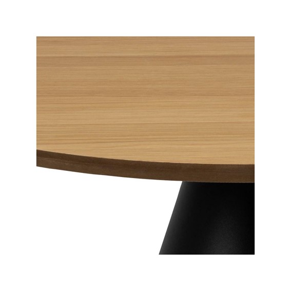 Stolik SOLI fi65 Dąb/Czarny