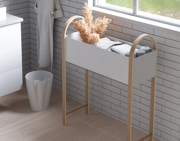 UMBRA organizer BELLWOOD biały naturalny