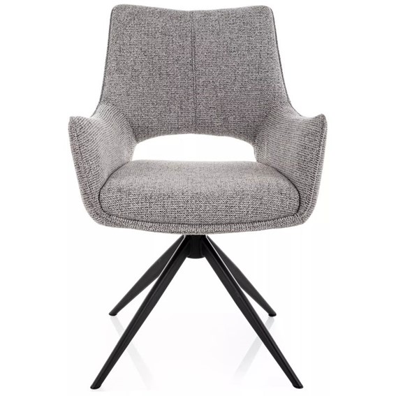 Krzesło FINO II Szary/Czarny Mat