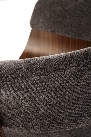 Krzesło K545 Popielaty/Orzechowy