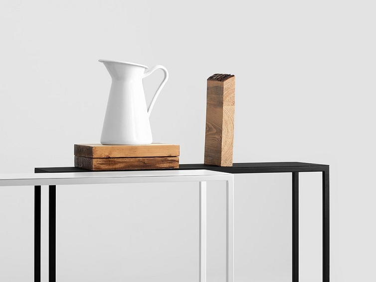 Konsola JULITA METAL 75-1F Czarny