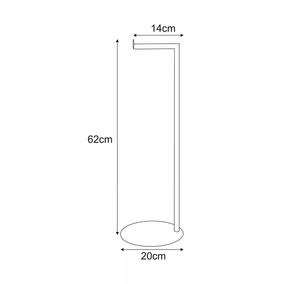 Stojak na Papier Toaletowy KS-60 Biały
