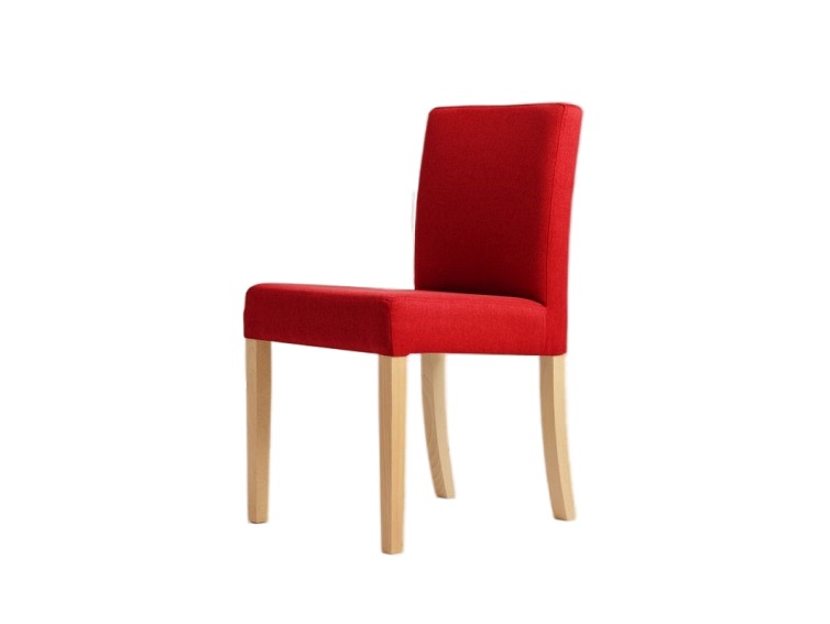 Krzesło Wilton Chair 45x51x85 Krwista Czerwień/Naturalny