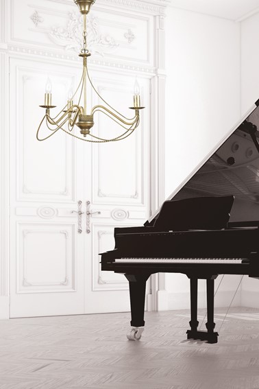 Lampa Wisząca TORI 3 Złoty