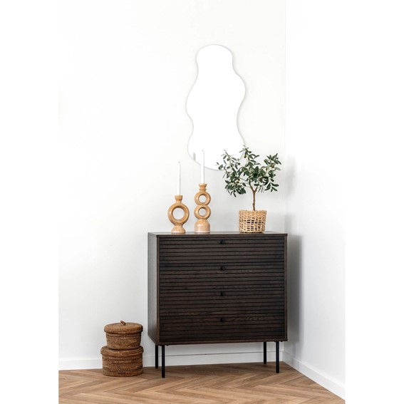 Komoda KYOTO 80cm z Szufladami Brązowy