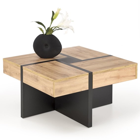 Ława SEVILLA S Dąb Craft/Czarny