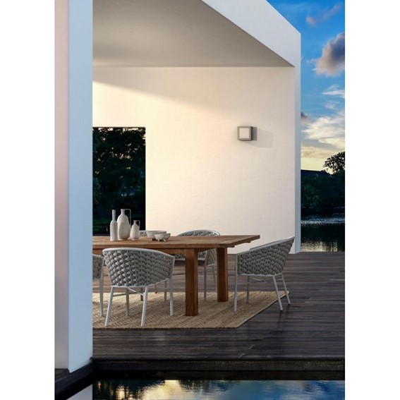 Krzesło Ogrodowe MARGALIDA Biały/Szary