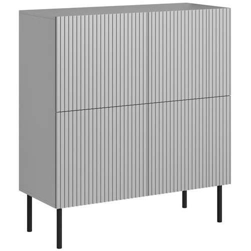 Komoda ASENSIO KM2 Czarny/Jasny Popiel