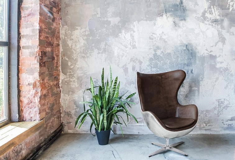 Fotel Jajo 66x78x106 Aluminium Brąz PU