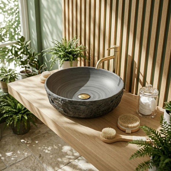 Umywalka Nablatowa BABILON Szary